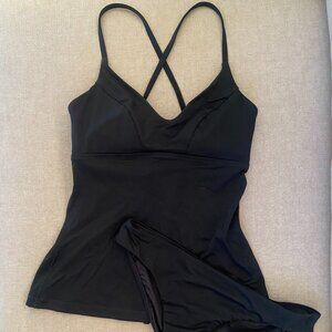 Athleta Two Piece Black Swimsuit Size S